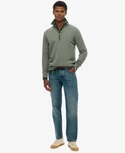 Essentials Cotton Half Zip Jumper