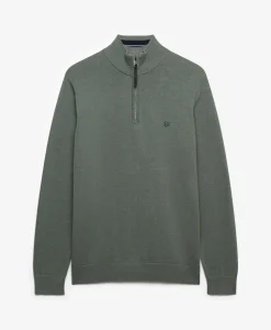 Essentials Cotton Half Zip Jumper