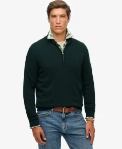 Essentials Cotton Half Zip Jumper