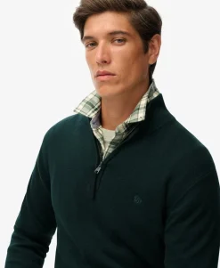 Essentials Cotton Half Zip Jumper