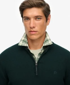 Essentials Cotton Half Zip Jumper