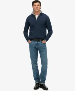 Essentials Cotton Half Zip Jumper
