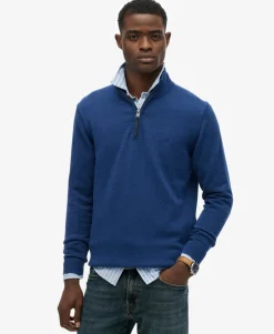 Essentials Cotton Half Zip Jumper