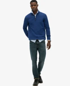 Essentials Cotton Half Zip Jumper