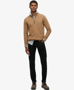 Essentials Cotton Half Zip Jumper