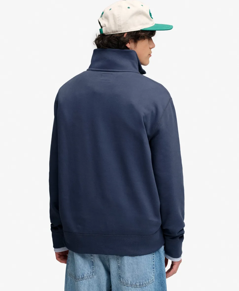 Essential Serif Logo Half Zip Sweatshirt