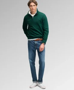 Essential Serif Logo Half Zip Sweatshirt