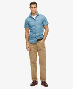 Essential Short Sleeve Denim Shirt