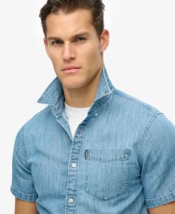 Essential Short Sleeve Denim Shirt