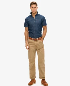 Essential Short Sleeve Denim Shirt
