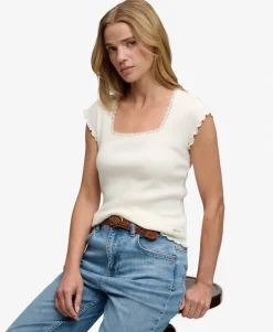 Essential Square Neck Short Sleeve T-Shirt