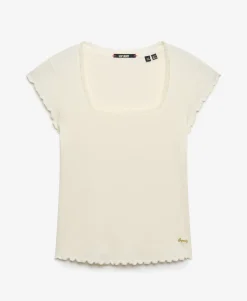 Essential Square Neck Short Sleeve T-Shirt