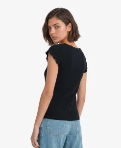 Essential Square Neck Short Sleeve T-Shirt