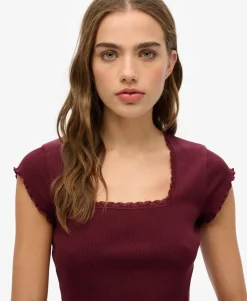 Essential Square Neck Short Sleeve T-Shirt