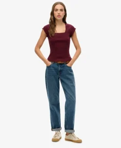 Essential Square Neck Short Sleeve T-Shirt