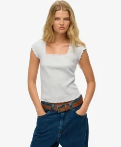 Essential Square Neck Short Sleeve T-Shirt