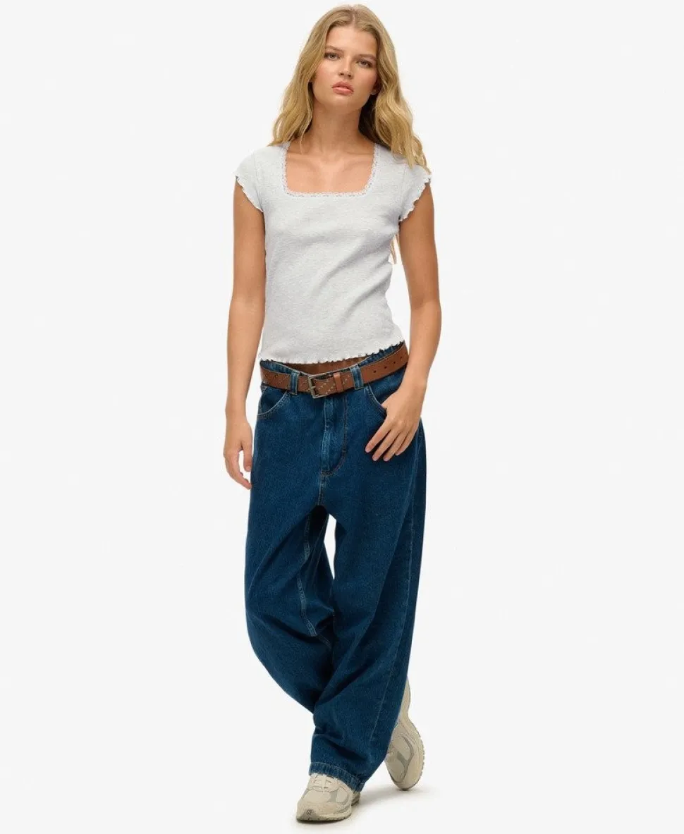 Essential Square Neck Short Sleeve T-Shirt