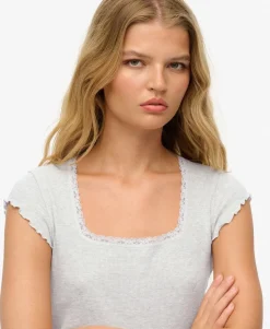 Essential Square Neck Short Sleeve T-Shirt