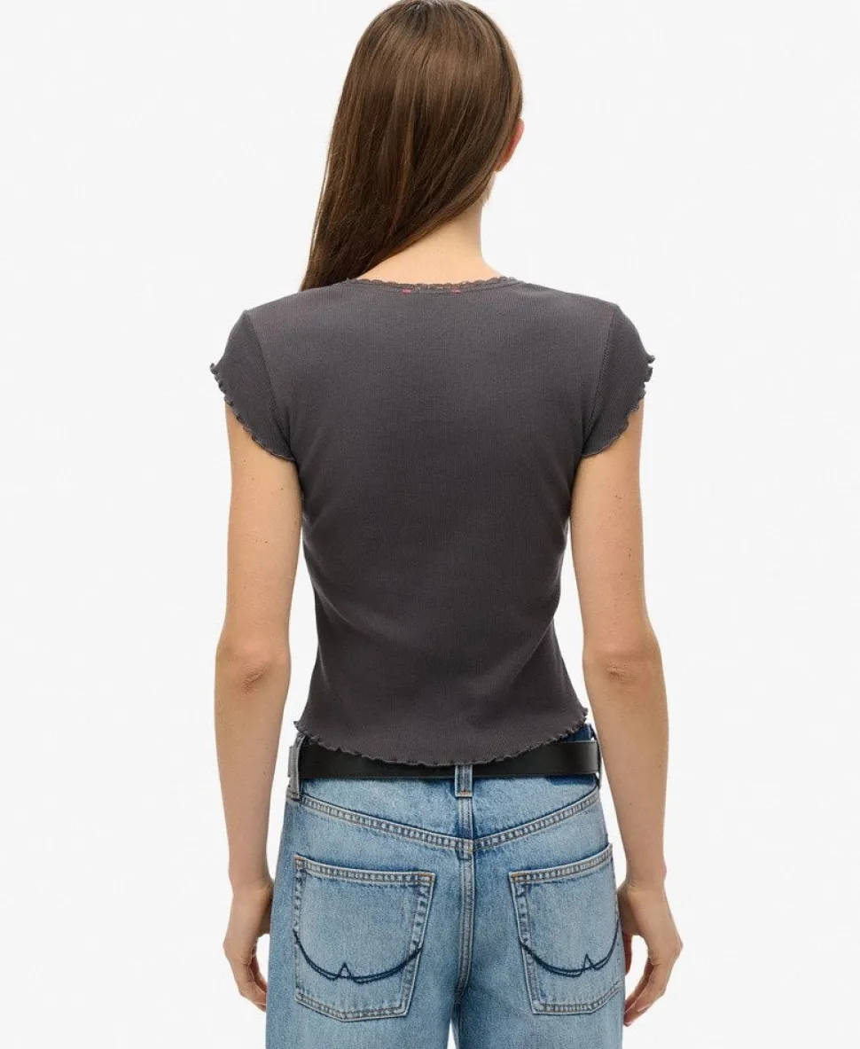 Essential Square Neck Short Sleeve T-Shirt