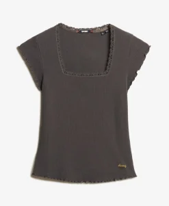 Essential Square Neck Short Sleeve T-Shirt
