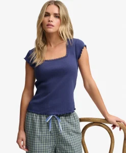 Essential Square Neck Short Sleeve T-Shirt