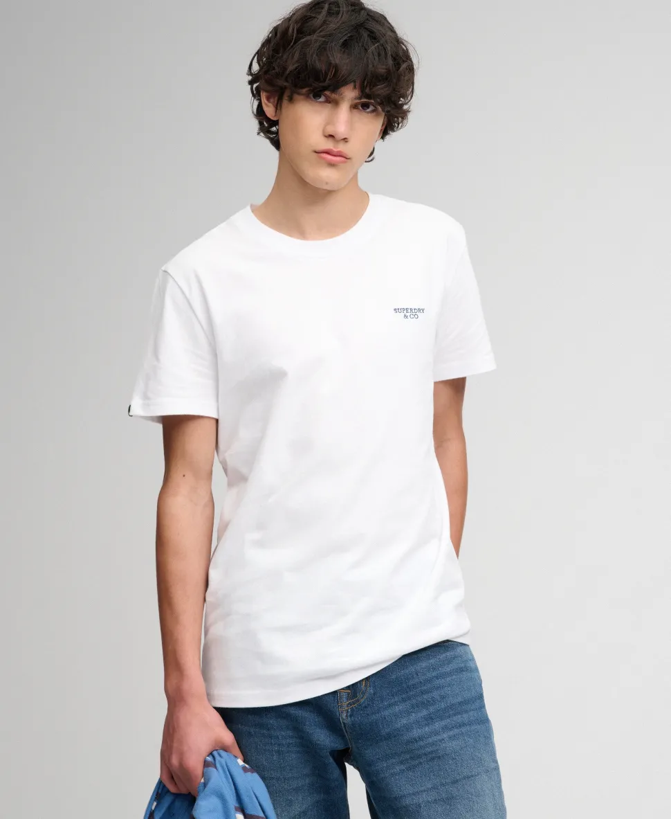 Essential Stacked Logo Embroidered T-shirt