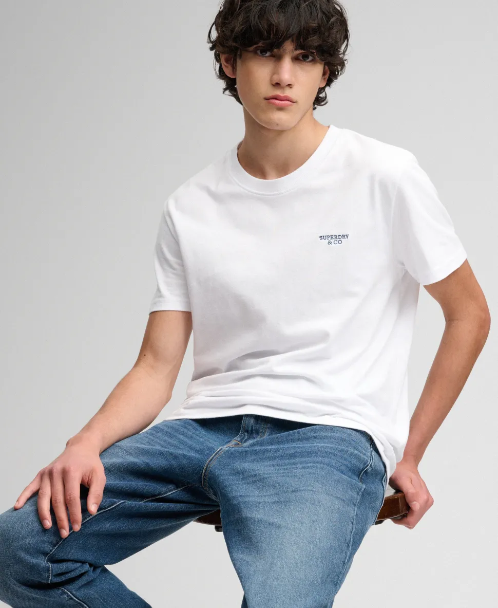 Essential Stacked Logo Embroidered T-shirt