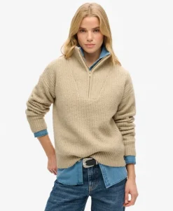 Essential Zip Neck Jumper