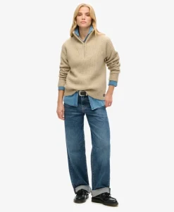 Essential Zip Neck Jumper