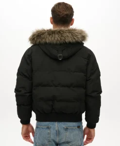 Everest Hooded Puffer Bomber Jacket