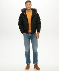 Everest Hooded Puffer Bomber Jacket