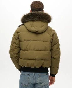 Everest Hooded Puffer Bomber Jacket