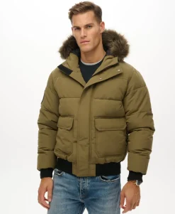 Everest Hooded Puffer Bomber Jacket
