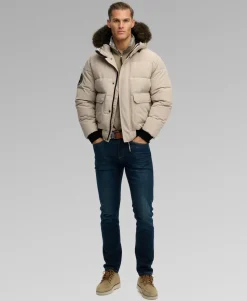 Everest Hooded Puffer Bomber Jacket