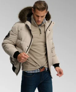 Everest Hooded Puffer Bomber Jacket