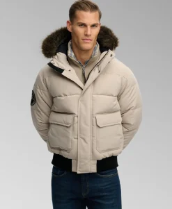 Everest Hooded Puffer Bomber Jacket