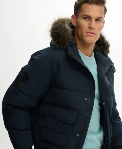 Everest Hooded Puffer Bomber Jacket