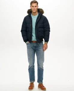 Everest Hooded Puffer Bomber Jacket