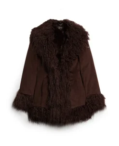 Faux Fur Lined Afghan Coat