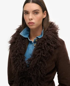 Faux Fur Lined Afghan Coat