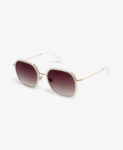 Framed Metal Square Sunglasses