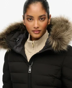 Fuji Faux Fur Hooded Longline