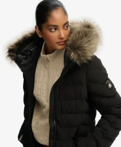 Fuji Faux Fur Hooded Longline