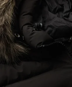 Fuji Faux Fur Hooded Longline Jacket