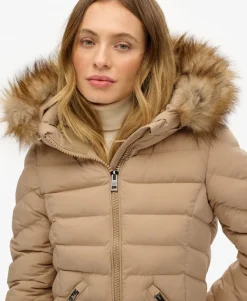 Fuji Faux Fur Hooded Longline