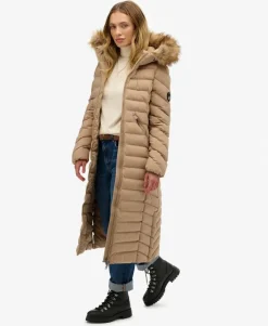 Fuji Faux Fur Hooded Longline