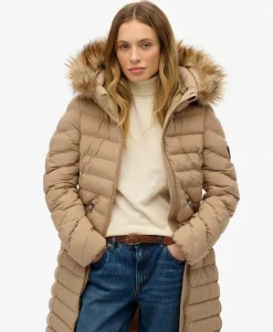 Fuji Faux Fur Hooded Longline