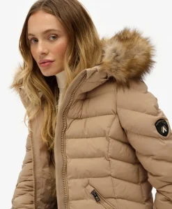 Fuji Faux Fur Hooded Longline