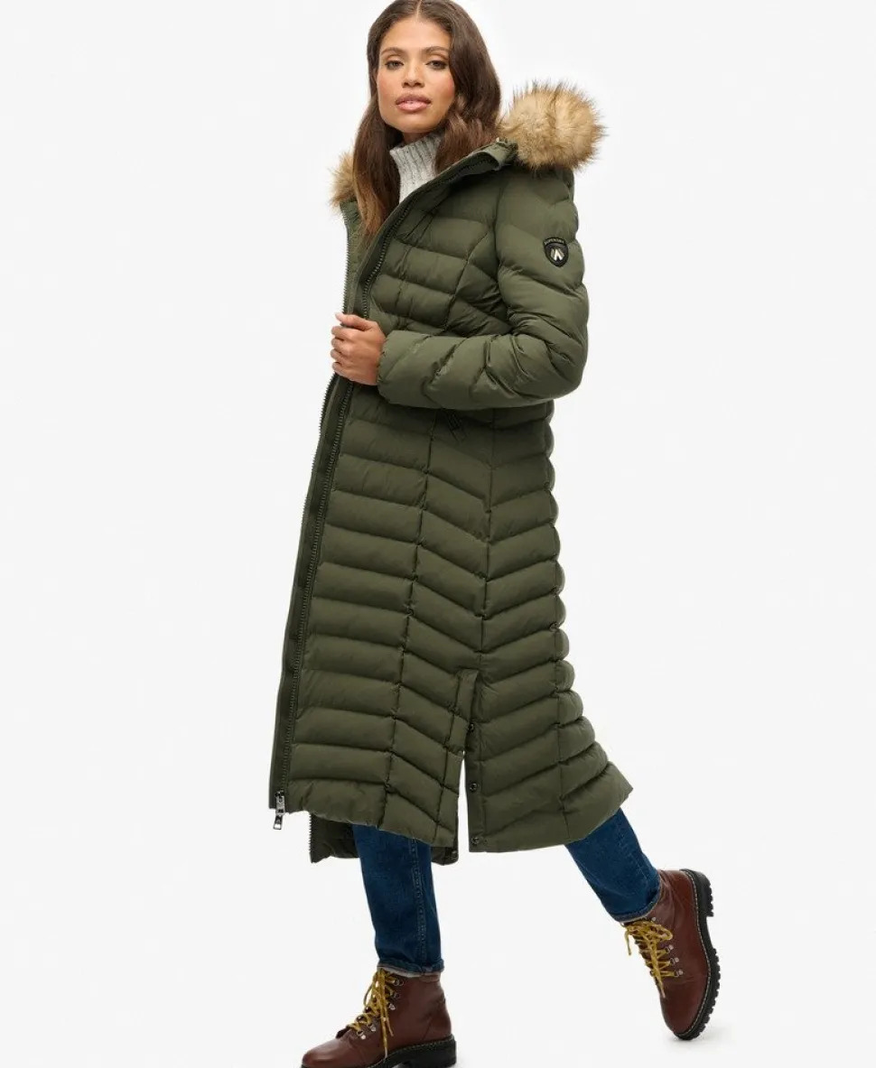 Fuji Faux Fur Hooded Longline