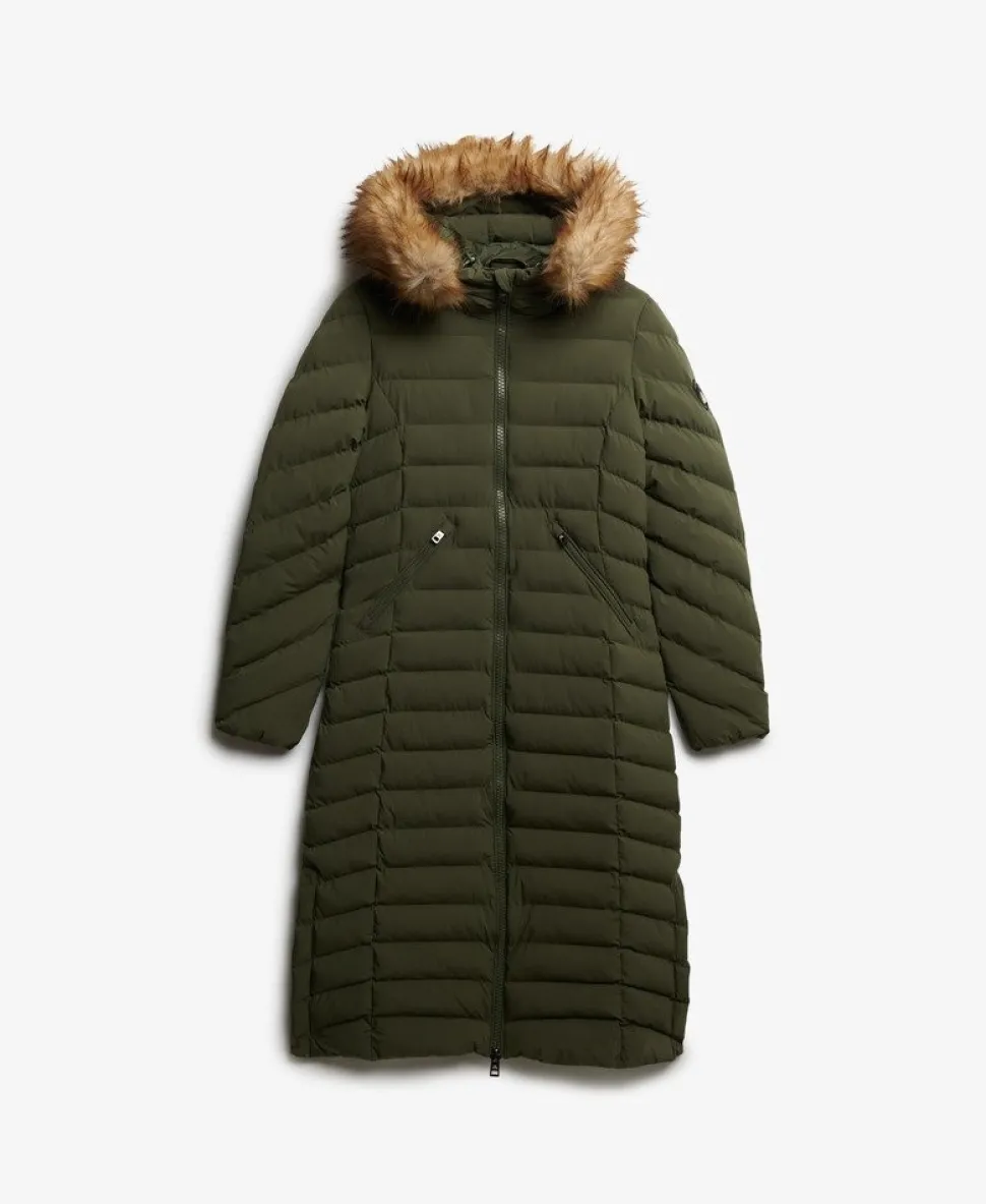 Fuji Faux Fur Hooded Longline